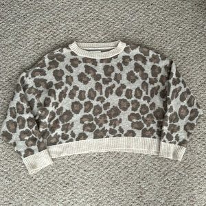 American eagle, size medium cheetah print sweater